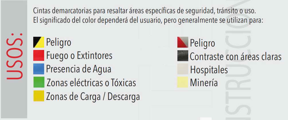 cinta demarcacion usos